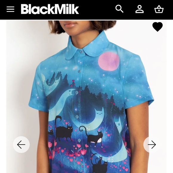 Blackmilk “Kitty Parade Cute As A Button Shirt”
Size 12 Aust/8 US NWT Cats Ghost - Picture 2 of 14